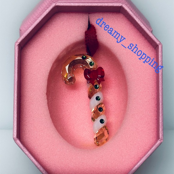 NIB Swarovski Holiday Cheers Gingerbread Candy Cane Crystal Ornament #5627609 - Picture 4 of 7